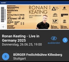 Ronan keating killesberg gebraucht kaufen  Bietigheim-Bissingen