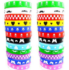 Usado, 50 peças pulseiras infantis coloridas estilo silicone misto moda infantil comprar usado  Enviando para Brazil