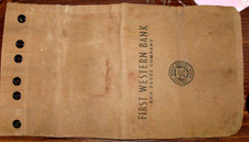 vintage canvas bank bag for sale vintage canvas bank bag for sale Wilson