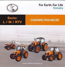 Kubota Model Range 2015 catalogue brochure tracteur tractor na sprzedaż Kubota Model Range 2015 catalogue brochure tracteur tractor na sprzedaż  PL