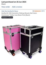 Makeup case trolley for sale  NORTHWICH