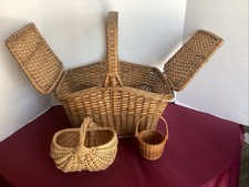 Vintage wicker picnic for sale  New Bremen