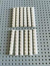 LEGO Platte Bauplatte Basisplatte 1x8 weiß 12 Stück white basic plate 3460 R1, usado comprar usado  Enviando para Brazil