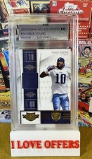 2010 PANINI 8/150 PLACAS DE OURO VINCE YOUNG JERSEY RELÍQUIA CGS 10 TITÃS PERFEITOS LER, usado comprar usado  Enviando para Brazil