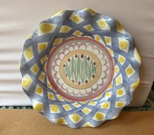 Prato de servir raro Mackenzie Childs Aalsmeer grande - 11 polegadas - Borda com babados comprar usado Prato de servir raro Mackenzie Childs Aalsmeer grande - 11 polegadas - Borda com babados comprar usado  Enviando para Brazil