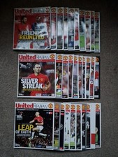 manchester united programmes for sale  BOLTON