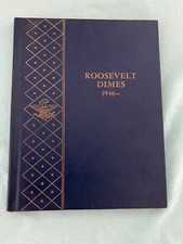 Álbum de monedas de diez centavos Whitman Roosevelt 9414: 1946 - con 46 monedas de diez centavos de plata 90 % y otras 10 segunda mano  Embacar hacia Mexico