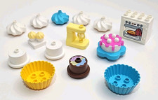 Usado, Lego DUPLO Food Kitchen Assar Lote - 18 peças Misturador de Bolo Cupcake Forno Casa de Bonecas comprar usado  Enviando para Brazil