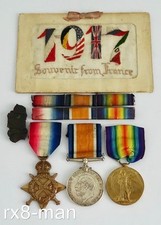 TRIO 1ª Guerra Mundial 1739 PTE F.R RADCLIFFE WEST RIDING REGIMENT + 1917 CARTÃO DE SEDA E ESTILHAÇOS comprar usado  Enviando para Brazil