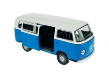 WELLY 1972 VW VOLKSWAGEN BUS T2 BRANCO-AZUL 1:34 MODELO DE METAL FUNDIDO NOVO NA CAIXA comprar usado  Enviando para Brazil