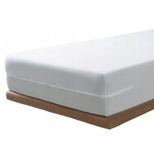 SAVEL Bawełniany pokrowiec na materac frotte 90x190/200cm, elastyczny, chłonny na sprzedaż  PL