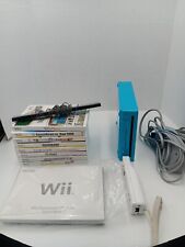 Pacote de console sistema de videogame Nintendo Wii RVL-101 azul com cabos testados comprar usado  Enviando para Brazil