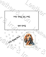 Capa de talão de cheques de vinil foto personalizada/personalizada Blood Hound comprar usado  Enviando para Brazil