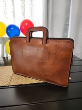 Vintage PEGASUS Pasta de Couro Marrom Portfólio Laptop Estojo Bolsa Folio Anexo comprar usado  Enviando para Brazil
