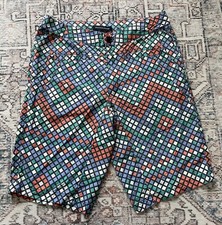 Shorts chino masculino quadriculado multicolorido HERCHCOVITCH; ALEXANDRE tamanho 38 comprar usado  Enviando para Brazil