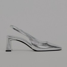 Zara silver slingback for sale  BROMLEY