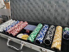 Pokerkoffer pokerset 500 gebraucht kaufen  Weinheim