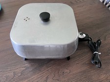 Frigideira elétrica vintage Sears aço inoxidável art déco ~ Fritadeira cúpula alta, usado comprar usado  Enviando para Brazil