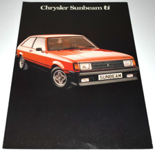 Folleto de ventas Chrysler Sunbeam Ti Reino Unido 1979 C9573/1/125 segunda mano  Embacar hacia Mexico