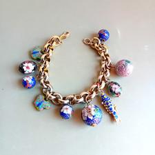 Bracelet vintage breloques d'occasion  Soissons