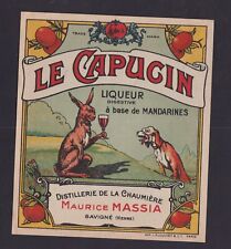 Ancienne étiquette alcool d'occasion  France