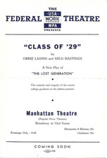 Flyer federal theatre for sale  Sunnyside