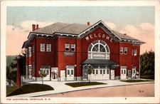 Cartão postal vintage Asheville North Carolina Auditorium vista externa c. 1918 comprar usado  Enviando para Brazil