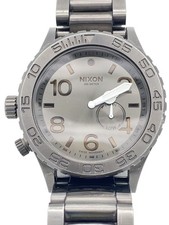 NIXON THE42-20 relógio de quartzo analógico aço inoxidável prata excelente Japão comprar usado NIXON THE42-20 relógio de quartzo analógico aço inoxidável prata excelente Japão comprar usado  Enviando para Brazil