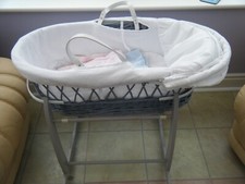 Portable grey wicker for sale  SWANSEA