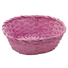 Pink woven hamper for sale  Shipping to United States