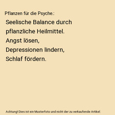 Pflanzen psyche seelische gebraucht kaufen  Trebbin