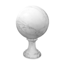 Bola En Mármol Blanco E Poggiasfera White Marble Sphere Escultura Arte D.20cm comprar usado  Enviando para Brazil