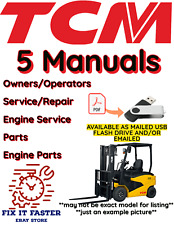 TCM FHG30C3 PROPRIETÁRIOS DE EMPILHADEIRA SERVIÇO OFICINA DE MOTORES PEÇAS DE REPARO MANUAL PDF EM USB, usado comprar usado  Enviando para Brazil