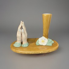 Ceramic praying hand for sale  Stem