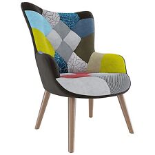 Poltrona tessuto patchwork usato  Vittuone