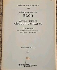 Bach Arias da Igreja Cantatas para Voz Tenor Obligato e Piano #6825 Vol. 1 comprar usado  Enviando para Brazil
