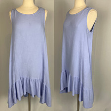 Vestido Swing Bryn Walker Tamanho Médio Roxo Gaze Babado Boho Lagenlook Casual, usado comprar usado  Enviando para Brazil