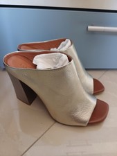 Scarpe sabot dorate usato  Napoli