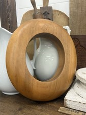 Molde de chapéu oval de madeira vintage aba apenas chapeleiro de bloco Chicago 17, 6-7/8, 3 comprar usado  Enviando para Brazil