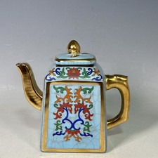 5,9" porcelana antiga canção dinastia porcelana guan forno dourado família vaso quadrado rosa comprar usado  Enviando para Brazil