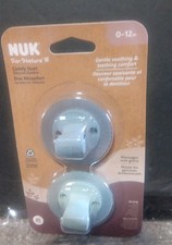 Usado, NOVO 2pk NUK for Nature Chupeta Duet Confortável Silicone Azul Sálvia 0-12m Bebê comprar usado  Enviando para Brazil