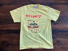 Usado, Camiseta Vintage Anos 80 S Amarela LETS PARTY Boliche Bizarro/Aniversário/Wtf  comprar usado  Enviando para Brazil