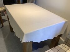 Cream round tablecloth for sale  SOWERBY BRIDGE