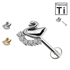 Piercing labret titanio usato  Rho