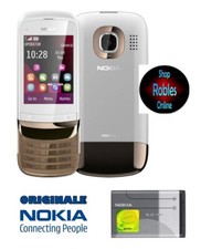 Usado, Nokia C2-02 Touch & Type White (Ohne SIM-Lock) GSM Radio 2,6 Zoll Touch SEHR GUT comprar usado  Enviando para Brazil