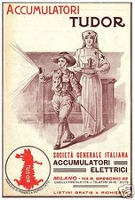 Pubblicita 1916 accumulatori usato  Biella