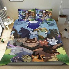 Juego de cama funda nórdica con 2 fundas de almohada Warriors Cats para niños niños y niñas segunda mano  Embacar hacia Mexico