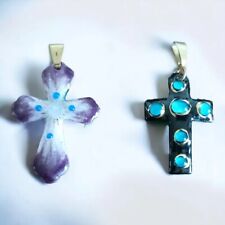 Pendentifs croix émaux d'occasion  Le Poinçonnet