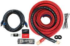 Sky High Car Audio Oversized 1/0 Ga AWG Amp Kit Twisted RCA Vermelho/Preto comprar usado  Enviando para Brazil