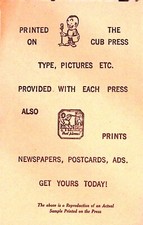 Printing press advertising for sale  Lakewood